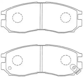 Комплект тормозных колодок (AISIN: ASN-223)